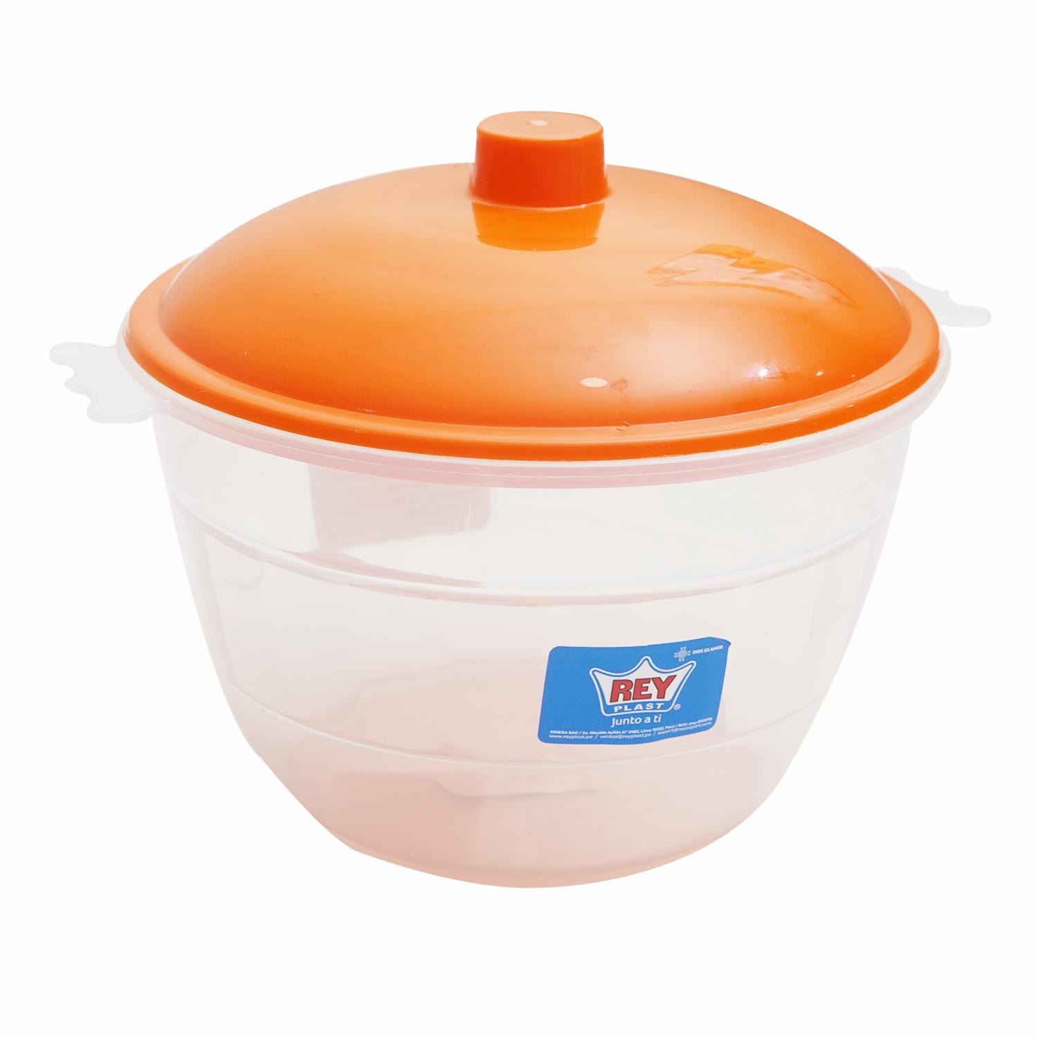 Azucarero Redondo Con Tapa Beige REY PLAST 900 Ml