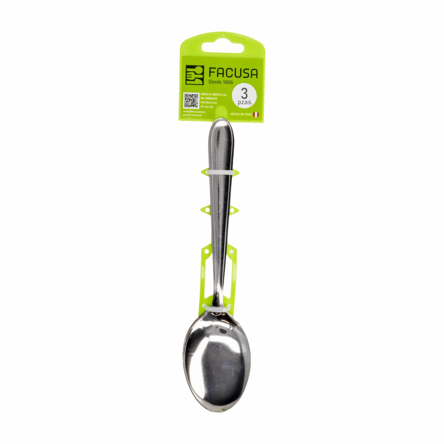 Set De Cubiertos Cucharas Diseño Urban 3 Puestos FACUSA 3 Piezas
