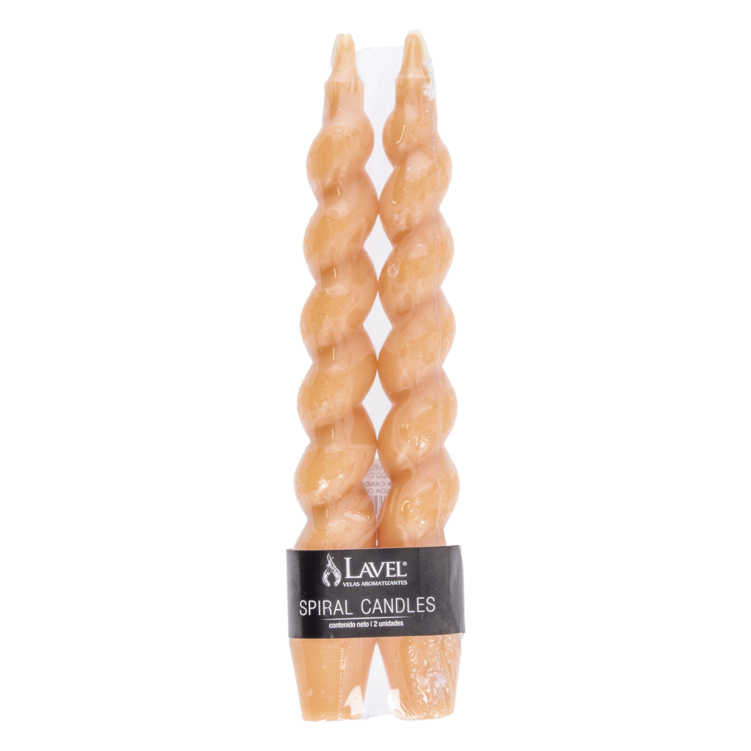 Vela Candelabro Torneada Durazno LAVEL 120 G