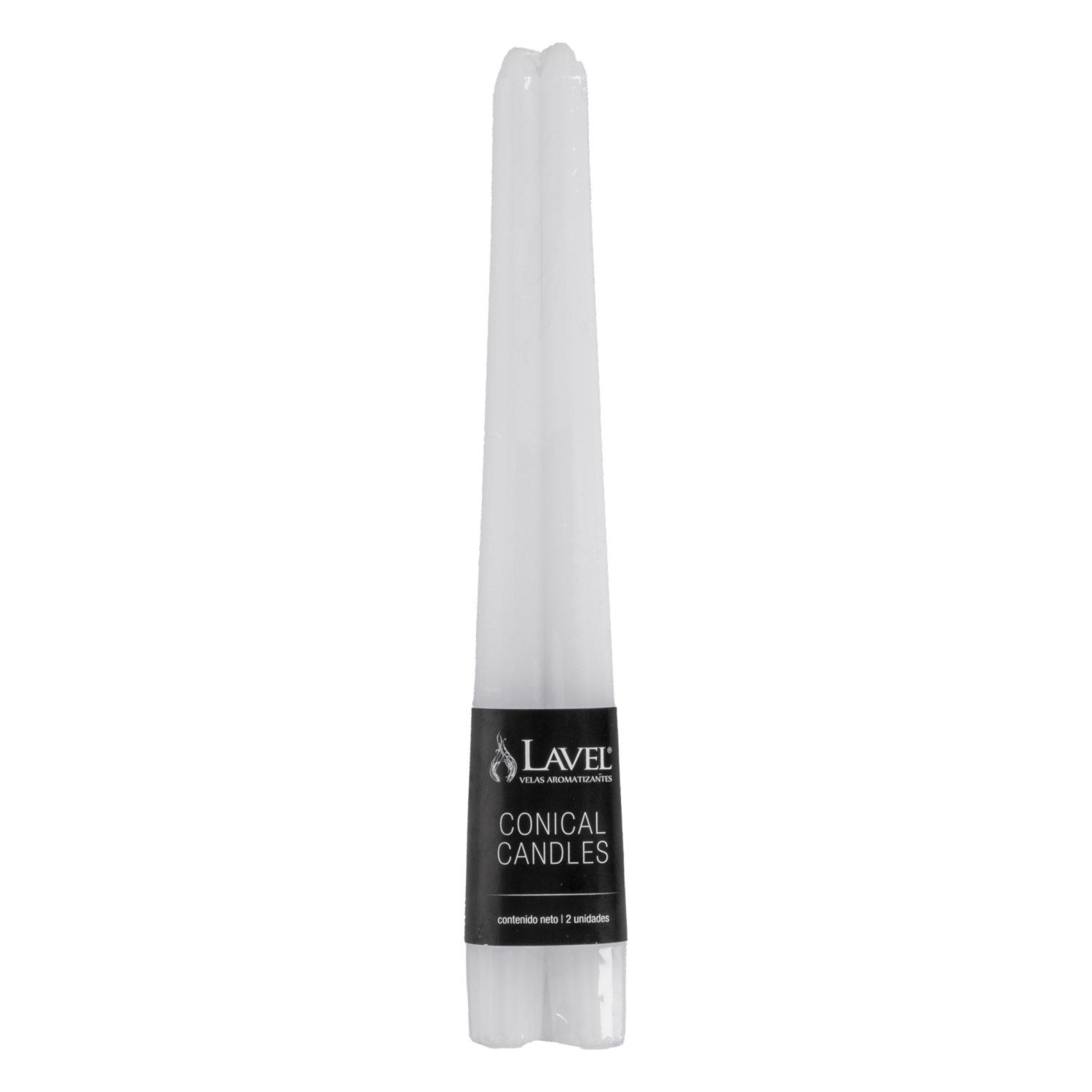 Set Velas Cónica 10 Blanco LAVEL 25.5X4.2 Cm