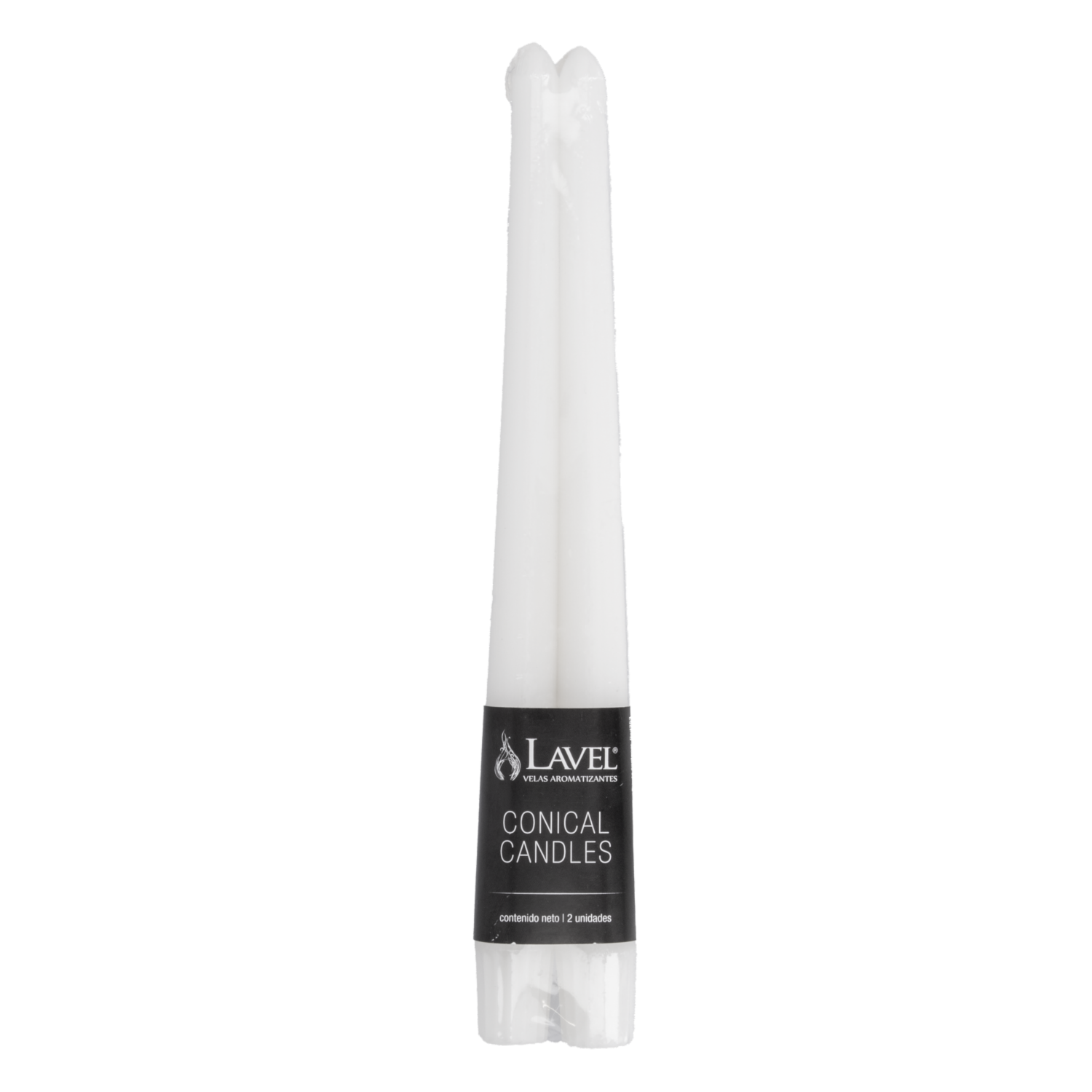 Set Velas Cónica 10 Perla LAVEL 25.5X4.2 Cm