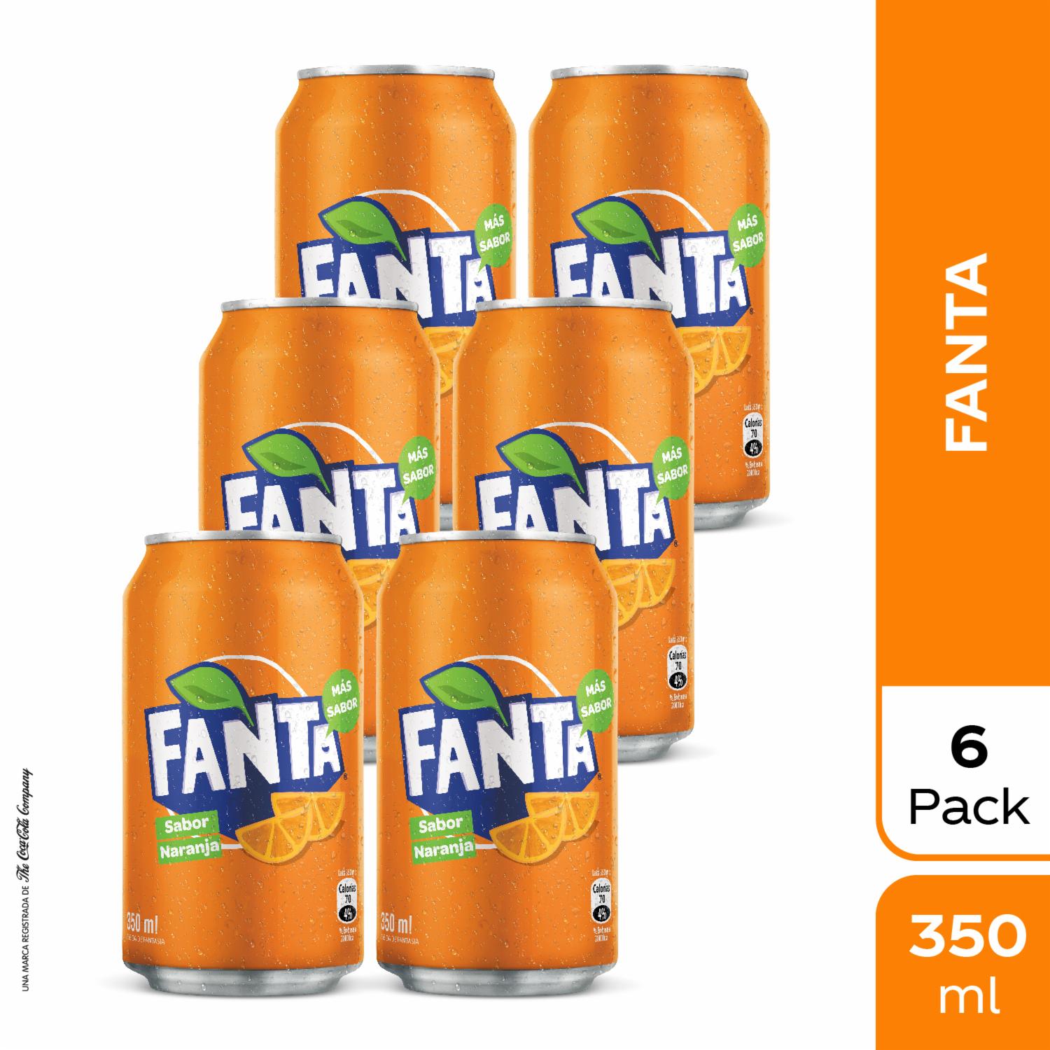 Bebida Gaseosa Sabor A Naranja Harmony FANTA 6 X 350 Ml