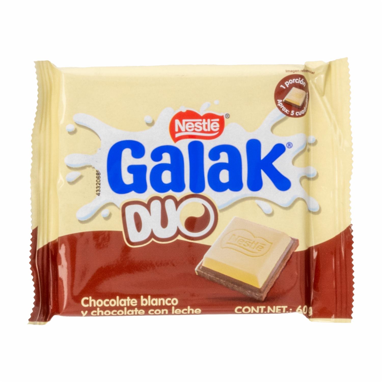 Chocolate Blanco Con Leche GALAK 60 G