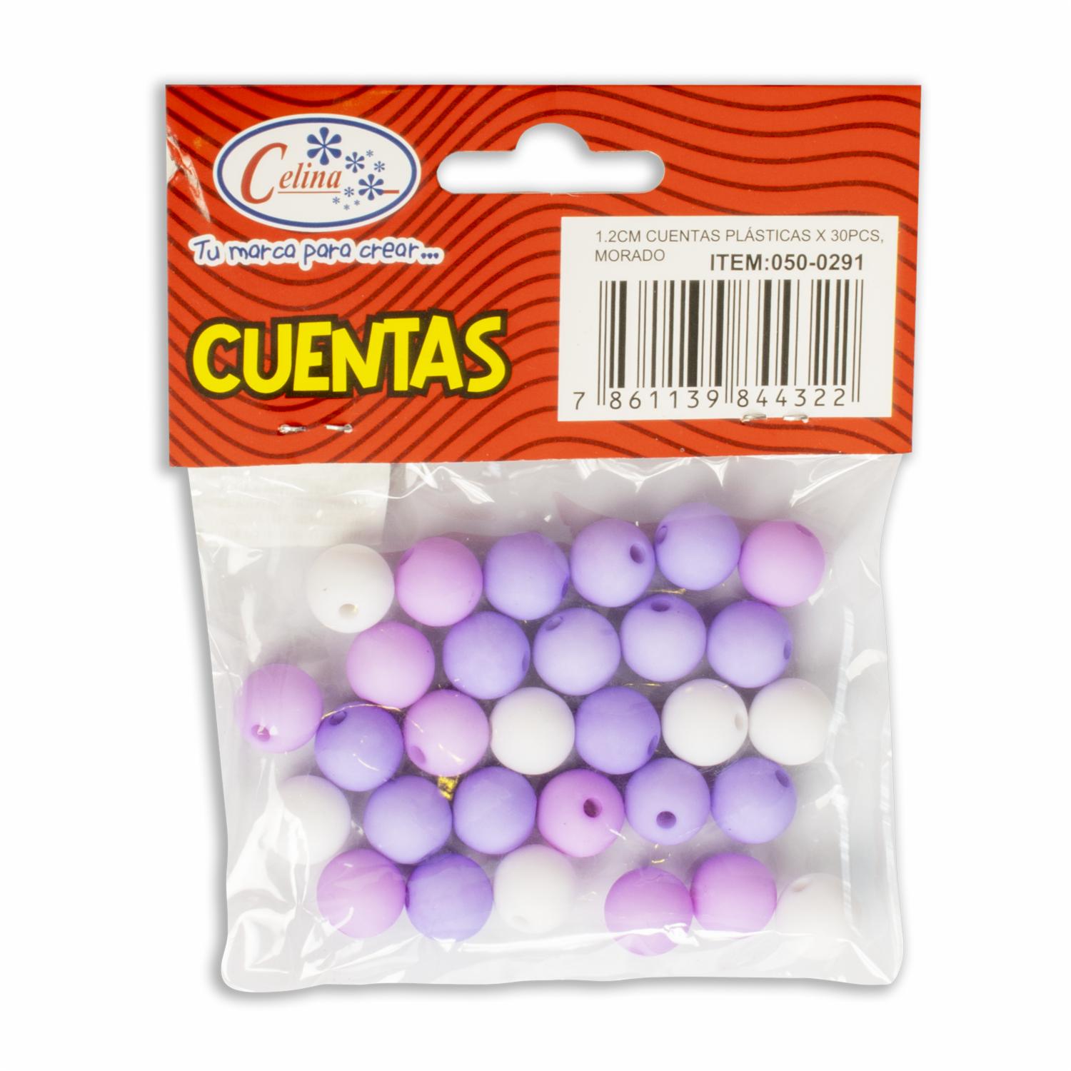 Mullos Plásticos Morados CELINA 1 Pieza