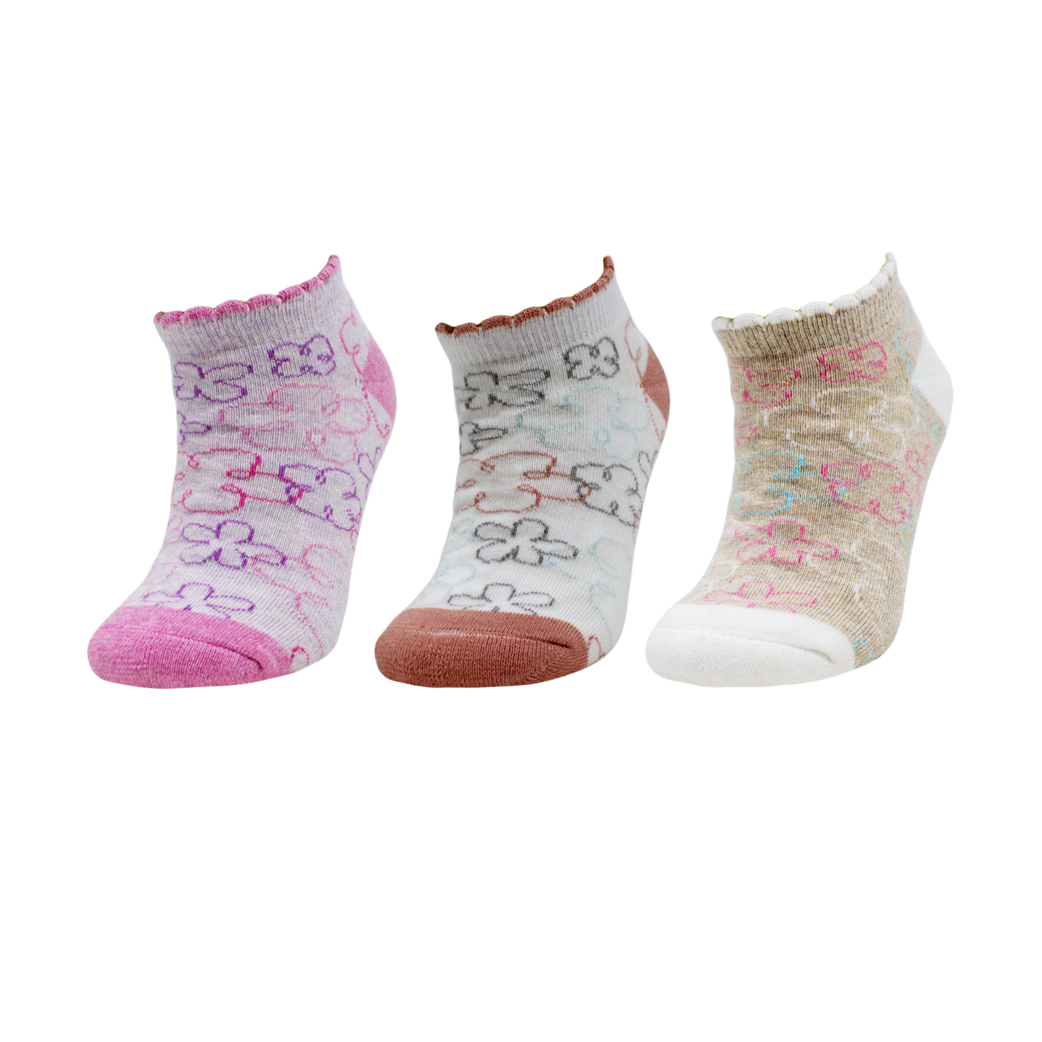 Medias Deportiva Top Con Diseño Pack X3 MGX KIDS