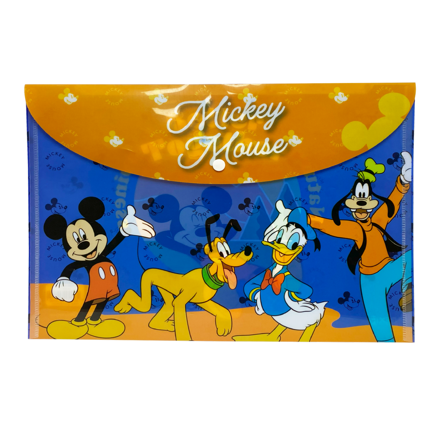 Sobre Porta Documento Diseño Mickey Con Broche REX PLASTICS A4