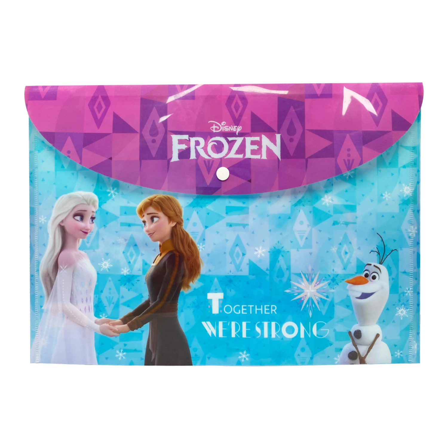 Sobre Porta Documento Diseño Frozen Con Broche REX PLASTICS A4