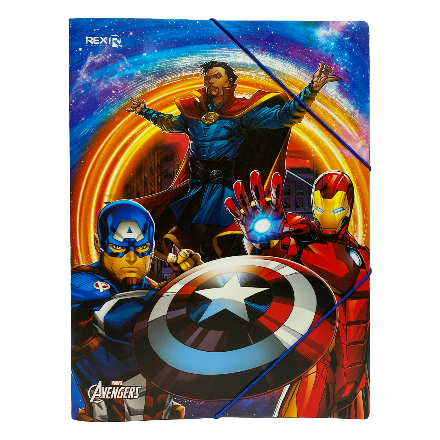 Folder Con Elástico Diseño Avengers REX PLASTICS A4