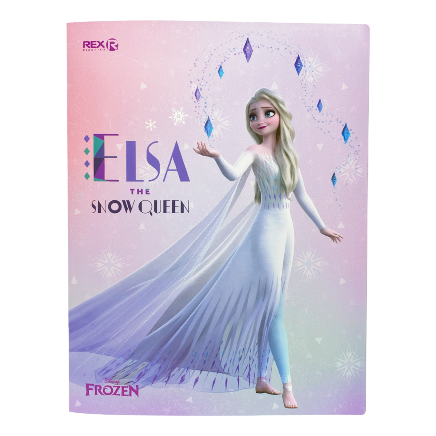 Carpeta Catálogo 10 Protectores Hojas Diseño Frozen REX PLASTICS A4