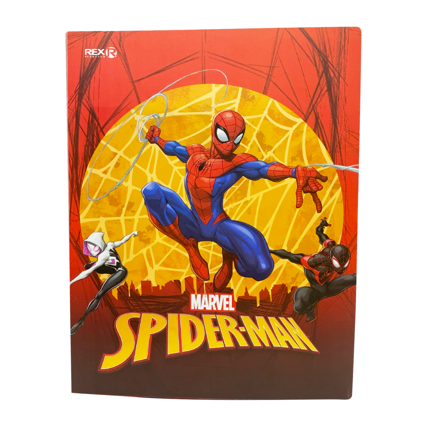 Carpeta Catálogo 10 Protectores Hojas Diseño Spiderman REX PLASTICS A4