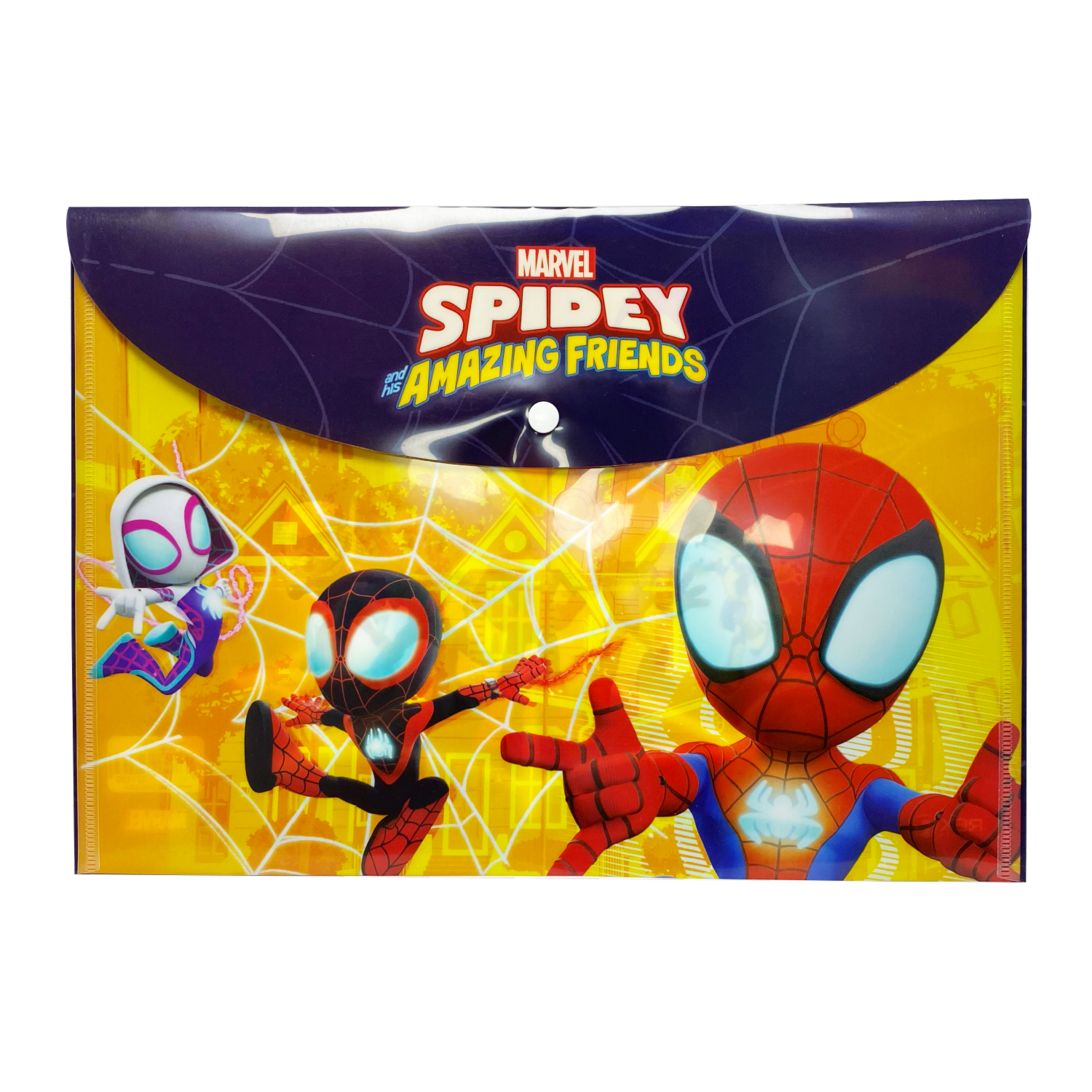 Sobre Porta Documento Diseño Spidey Con Broche REX PLASTICS A4