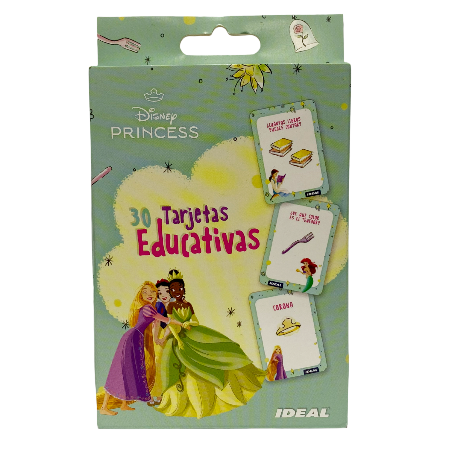 Tarjetas Didácticas Letras Números Colores Princesas IDEAL 9.5×13.5