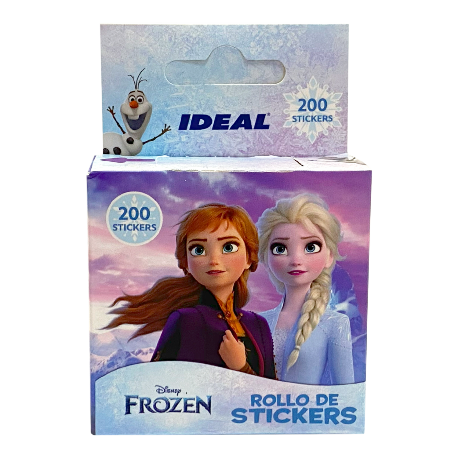 Rollo Stickers Frozen 200 Unidades. IDEAL 6.5X10