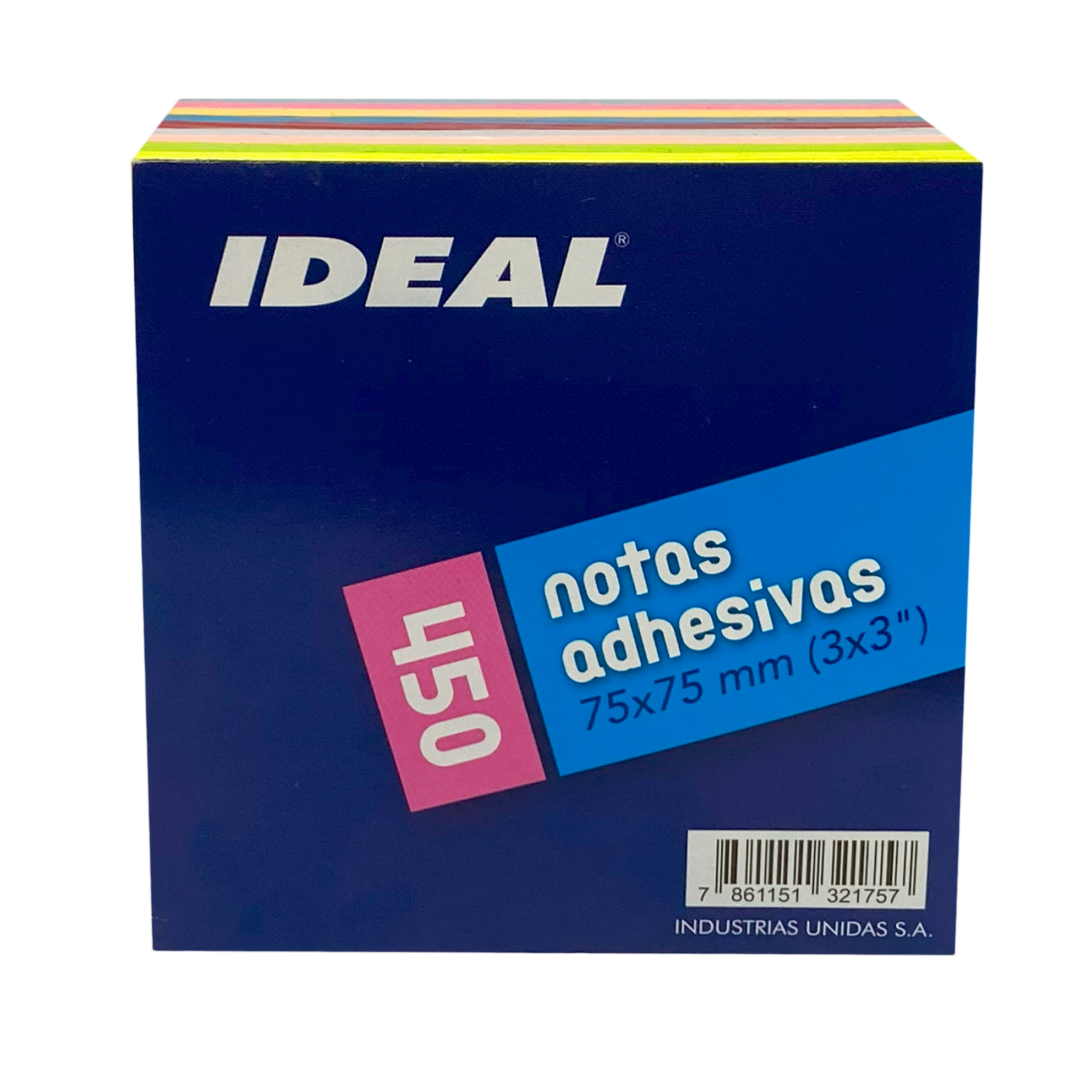Notas Adhesivas 75X75 Mm Surtido Cubo 450 Hjs IDEAL 75X75 MM