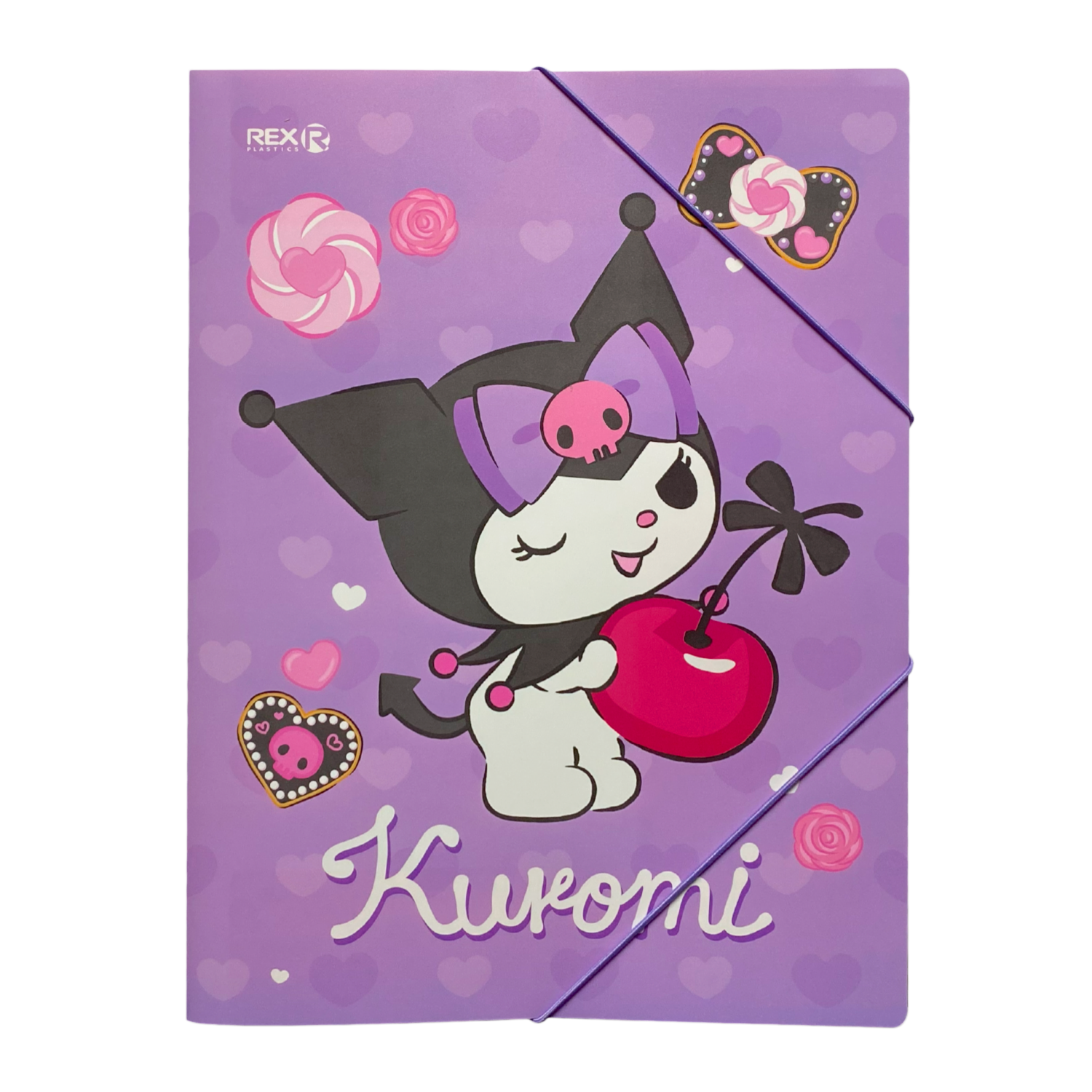 Folder Con Elástico Diseño Kuromi REX PLASTICS A4