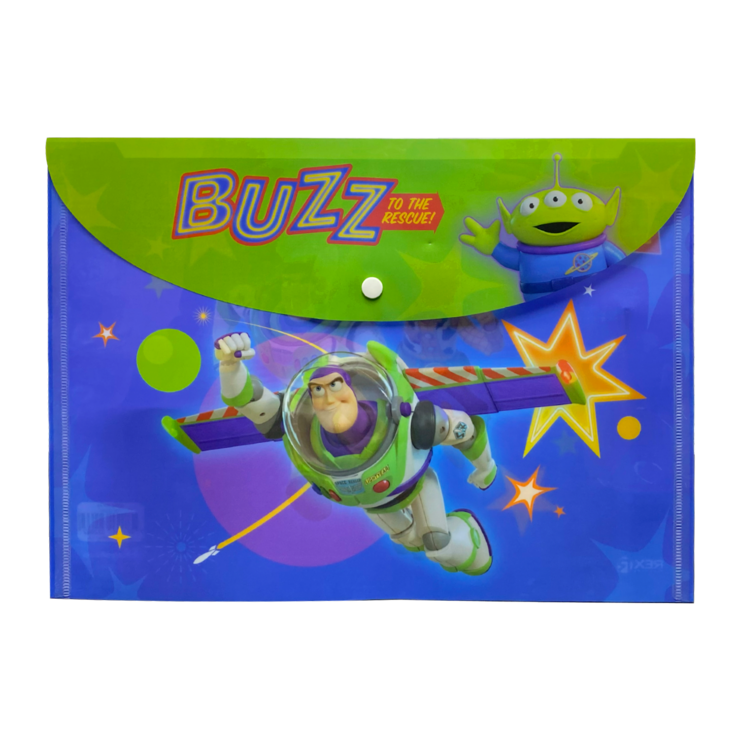 Sobre Porta Documento Diseño Toy Story Con Broche REX PLASTICS A4