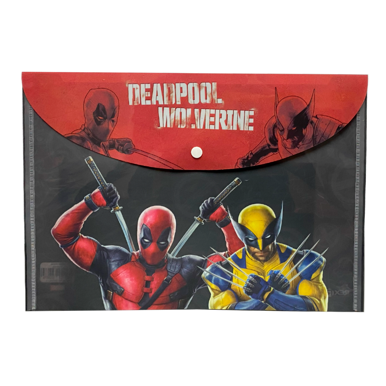 Sobre Porta Documento Diseño Deadpool Con Broche REX PLASTICS A4
