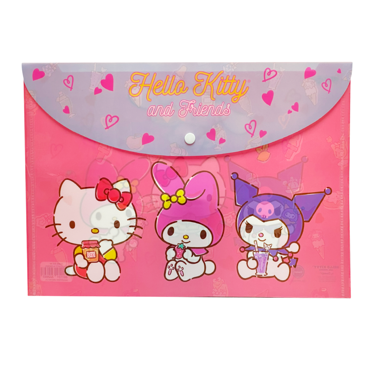 Sobre Porta Documento Diseño Hello Kitty & Friends Con Broche REX PLASTICS A4
