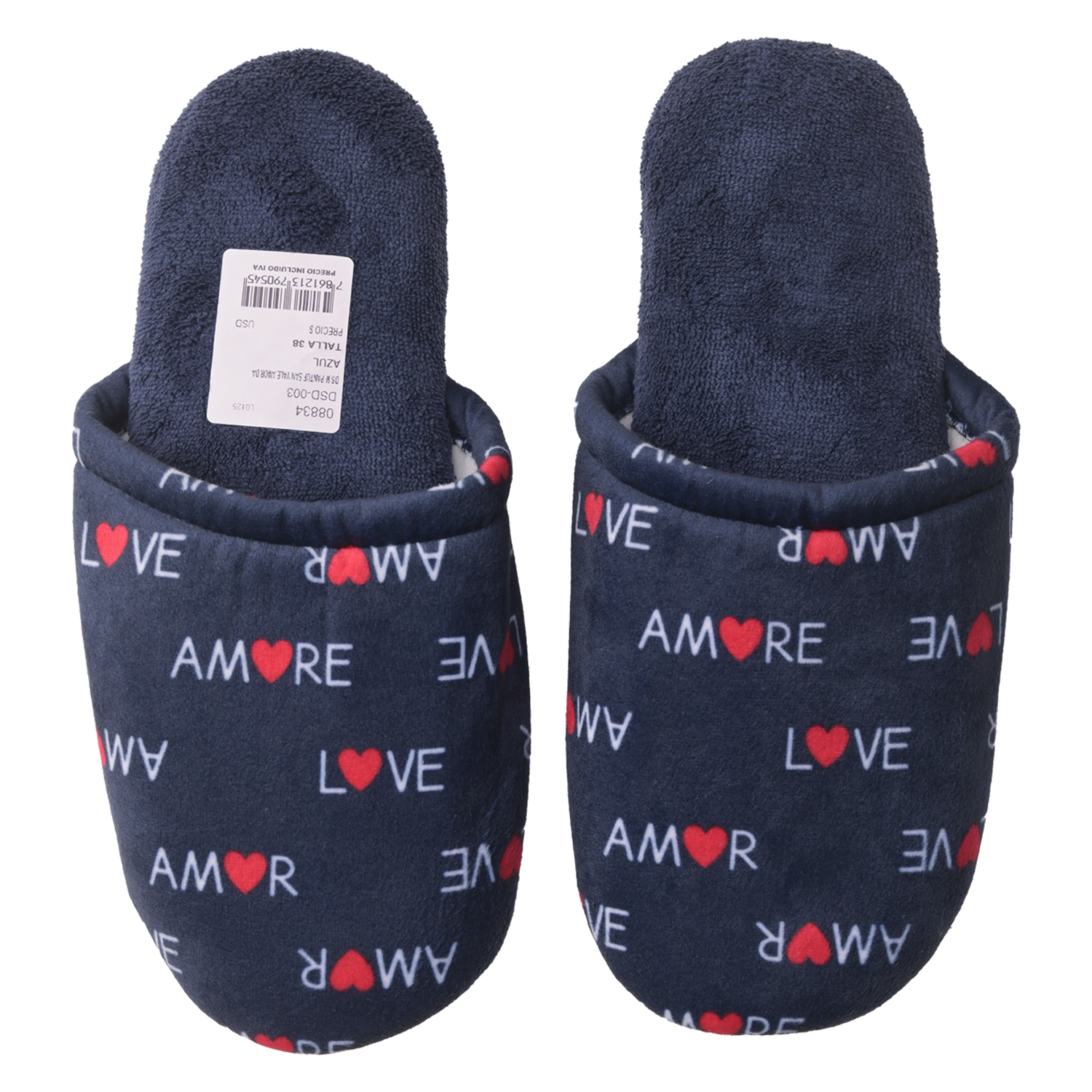 Pantuflas Abrigada Suela Delgada Estampada Mini Prints CM ORIGINAL