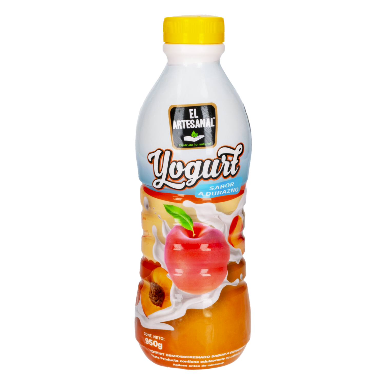 Yogurt Sabor A Durazno En Botella EL ARTESANAL 950 G