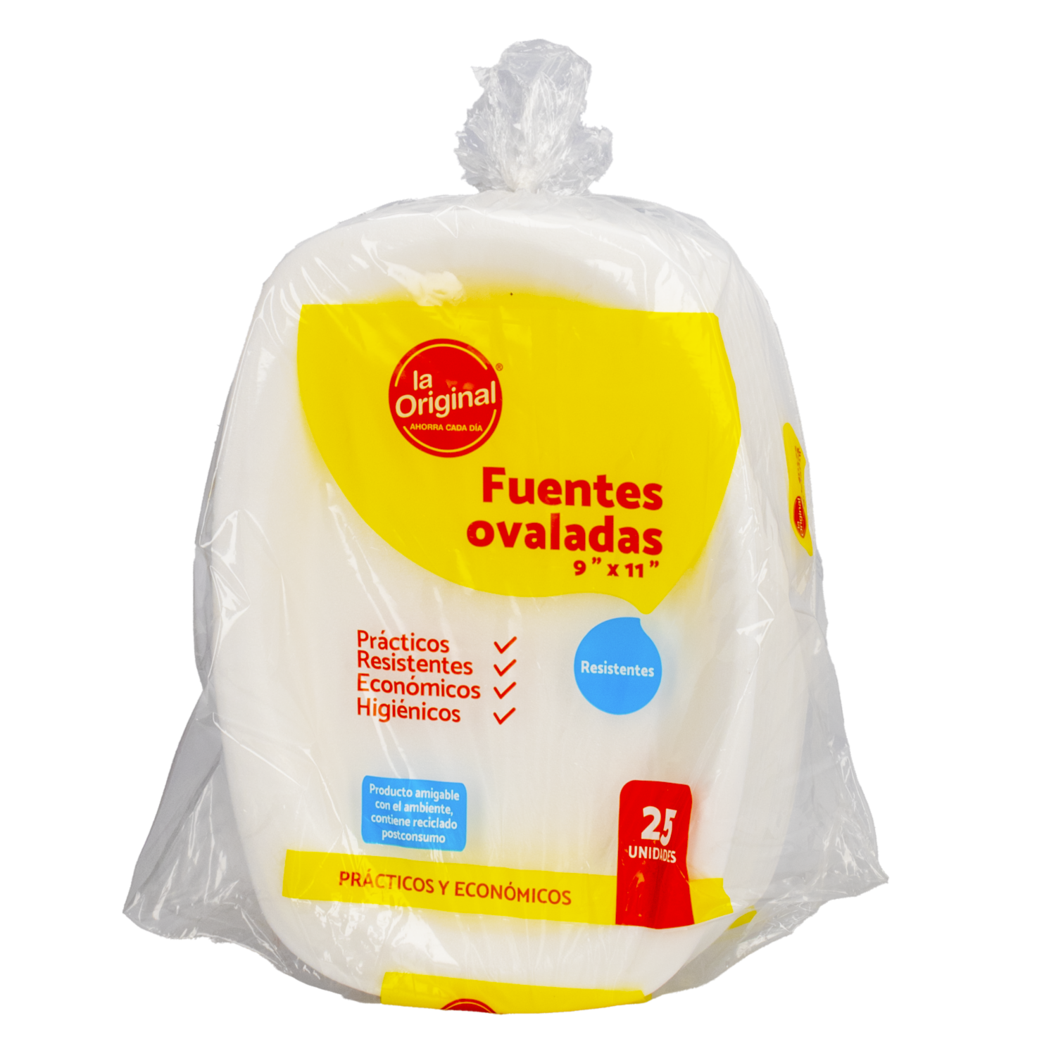 Fuente Desechable Ovalada LA ORIGINAL 25 Uds