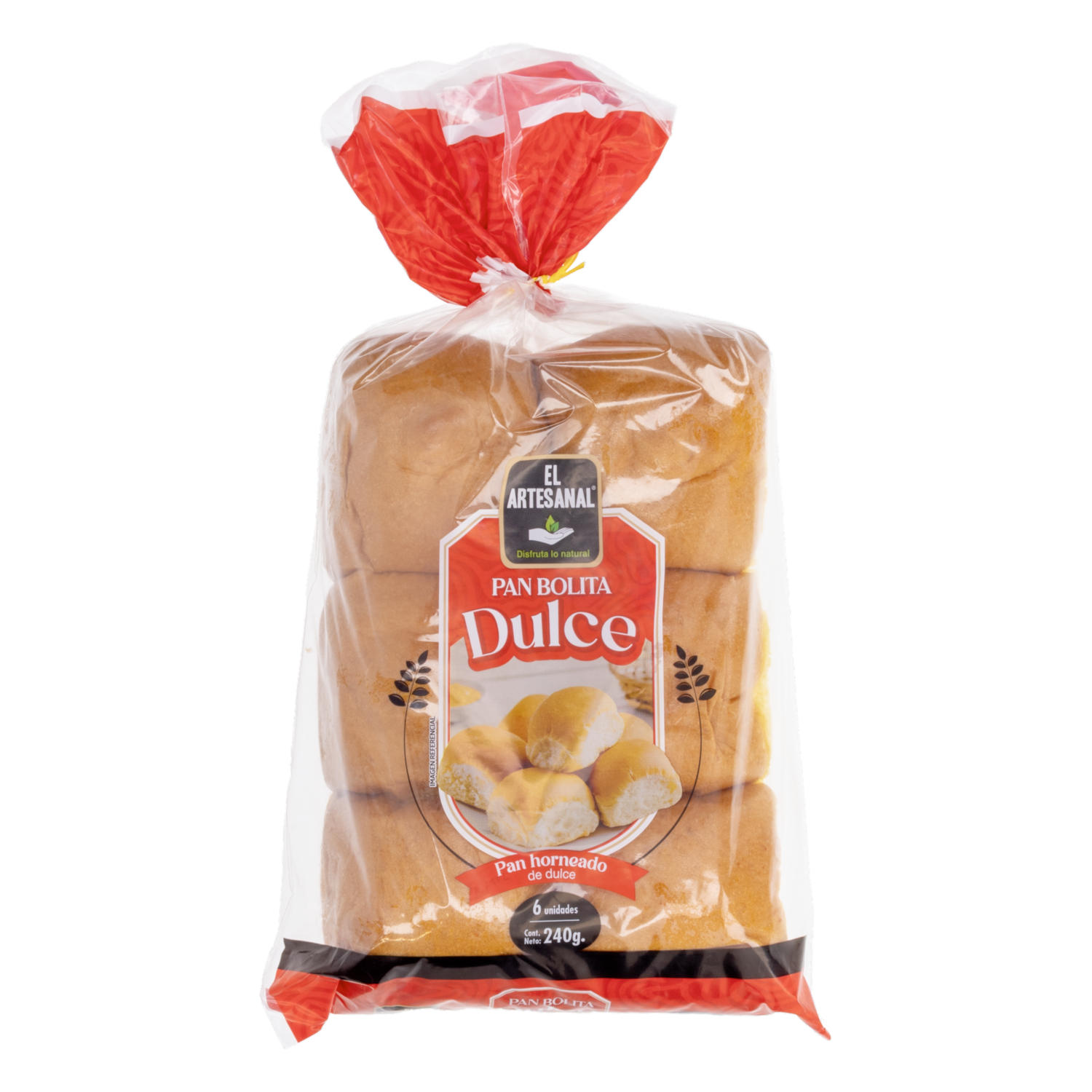Pan Bolita De Dulce X 6 Uds EL ARTESANAL 240 G