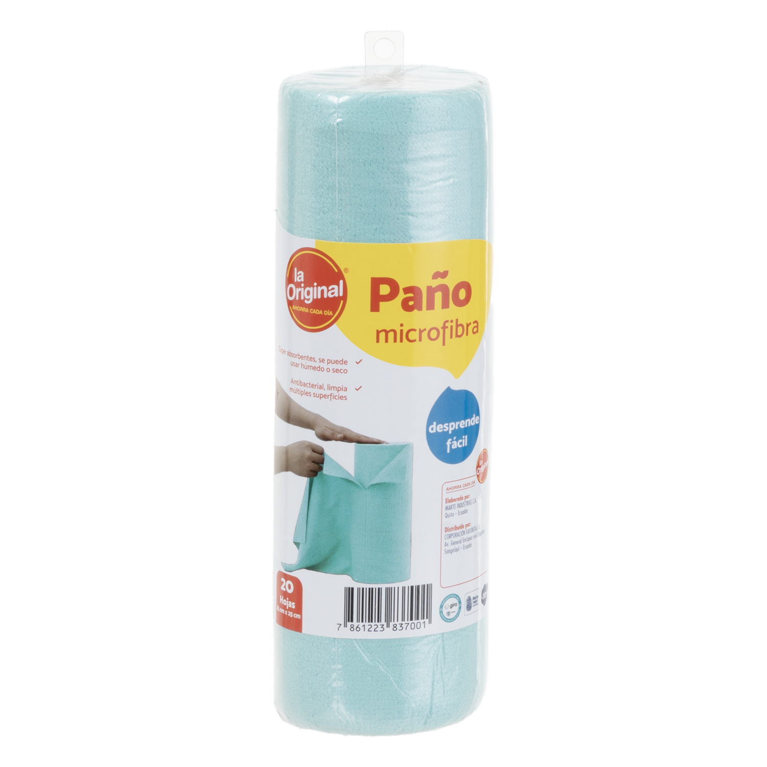 Paño Microfibra Rollo LA ORIGINAL X 20 Hojas
