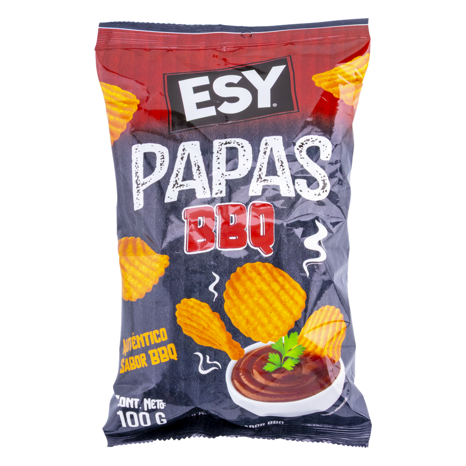 Papas Fritas Sabor BBQ EL ARTESANAL 100 G