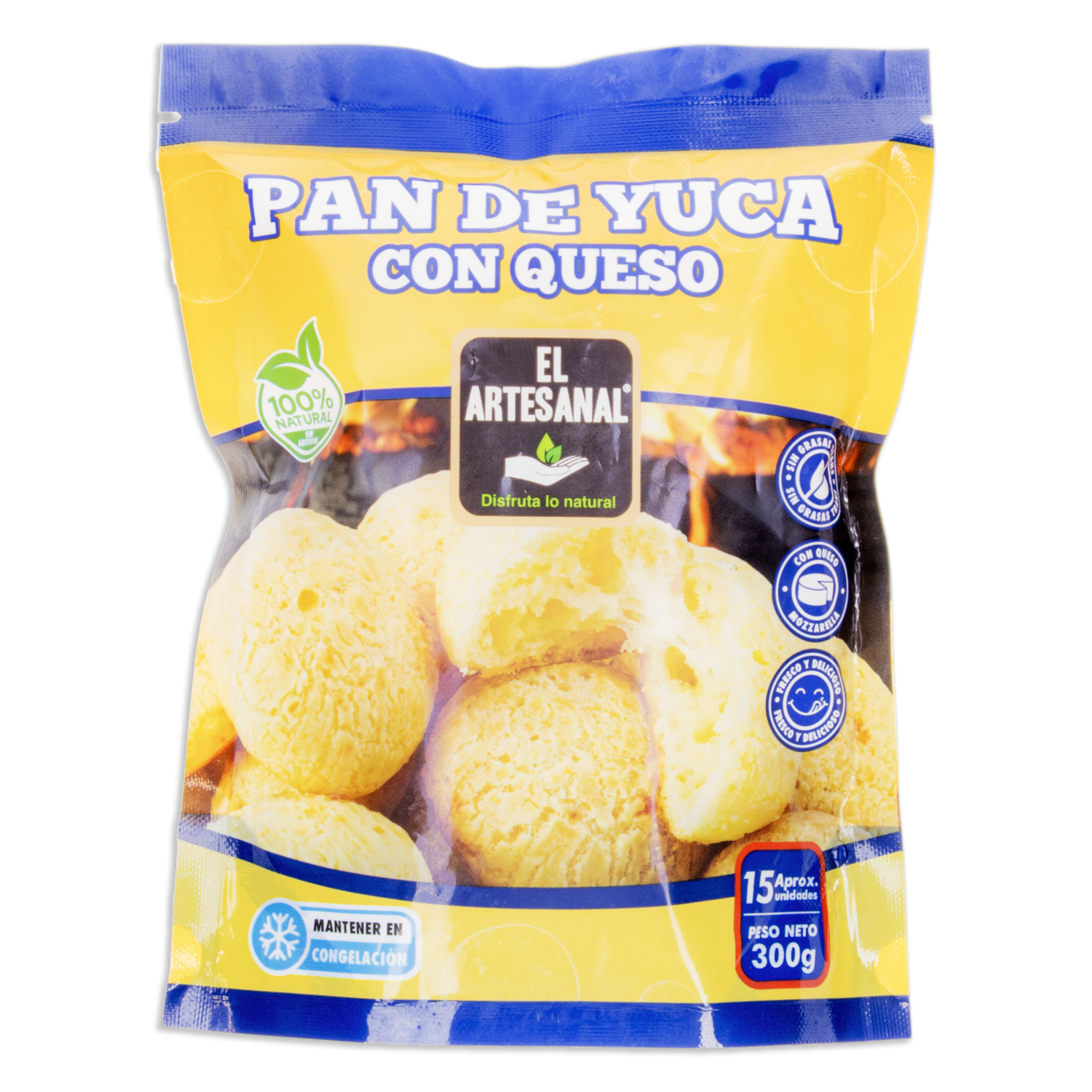 Pan De Yuca Congelado Con Queso EL ARTESANAL 300 G