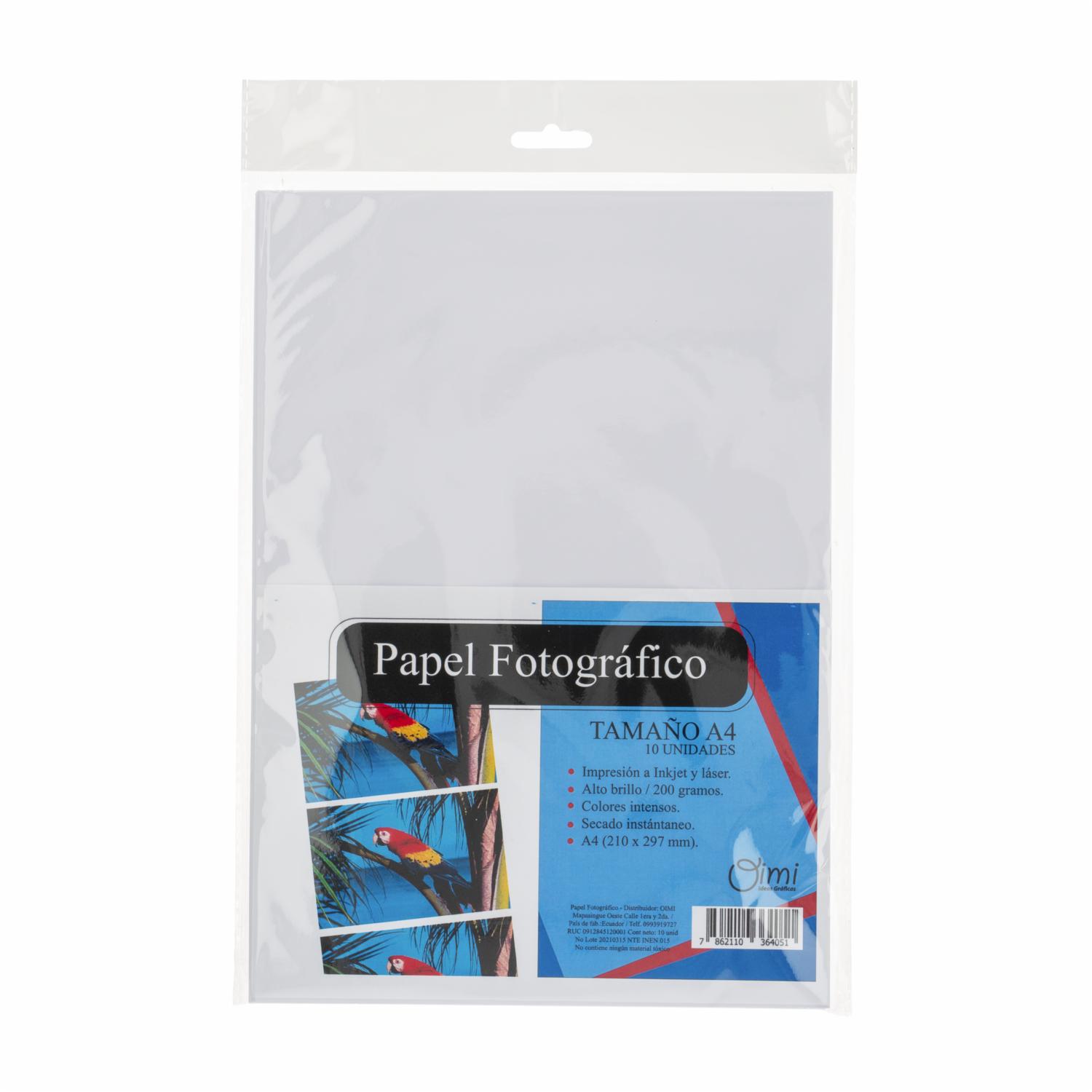 Papel Fotográfico Para Impresión OIMI X10 Uds