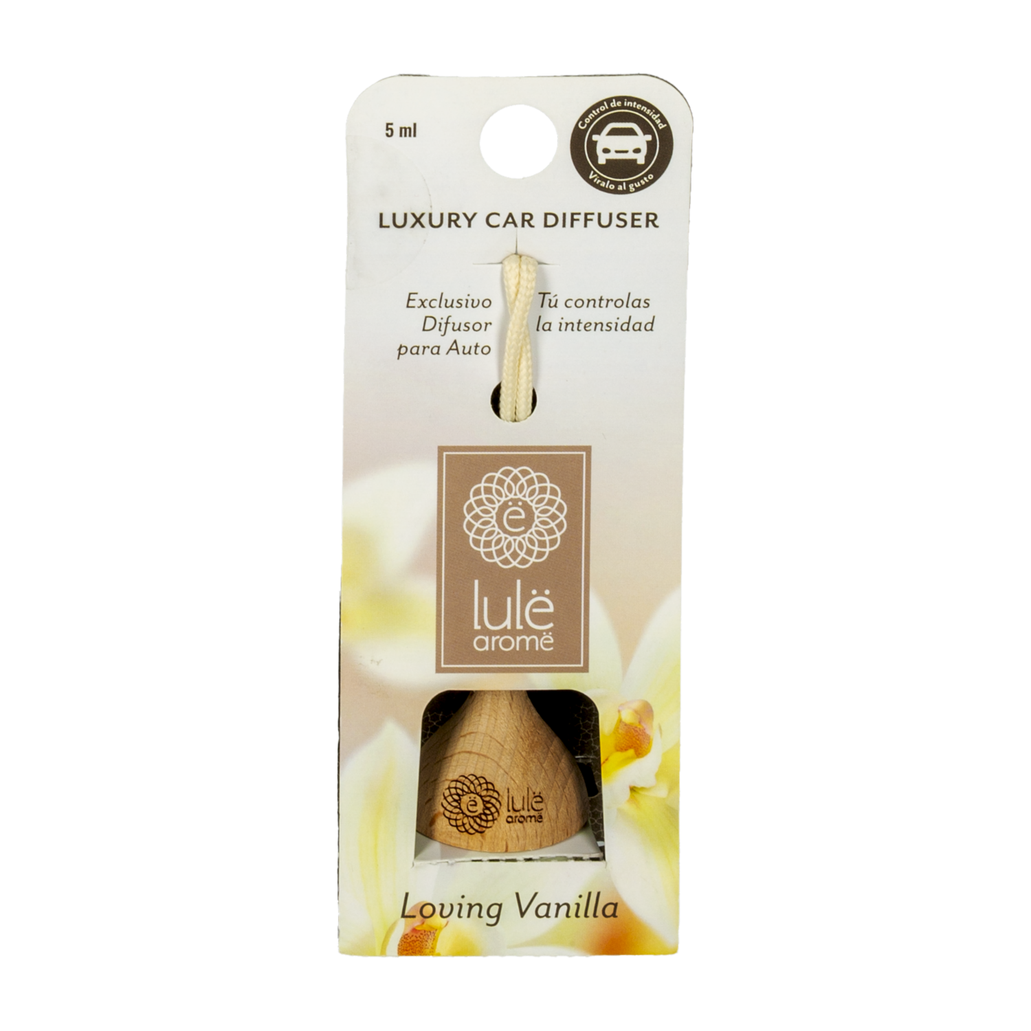 Difusor Ambiental Para Auto Fragancia Loving Vainilla LULË AROMË 5 Ml