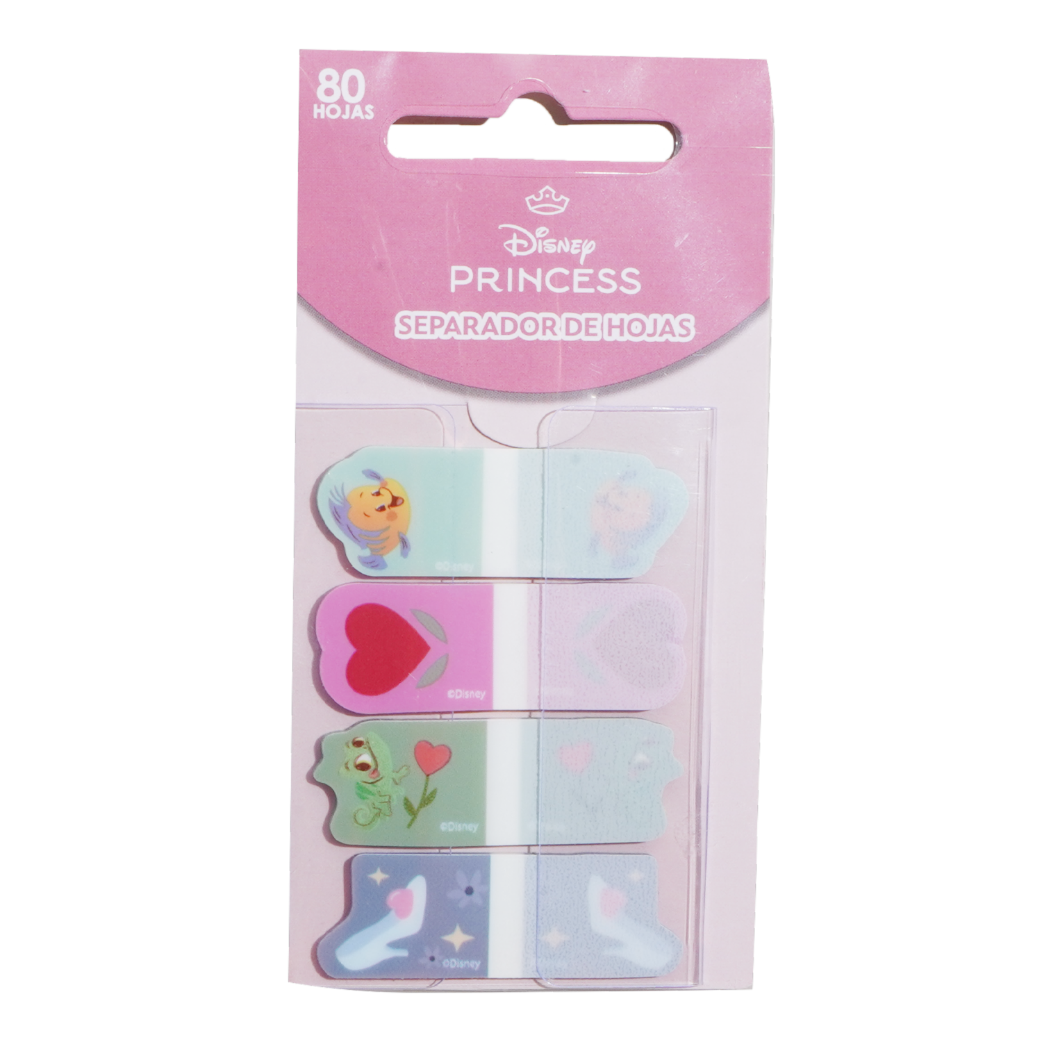 Separador De Hojas Diseño Princesas DISNEY 80 hojas