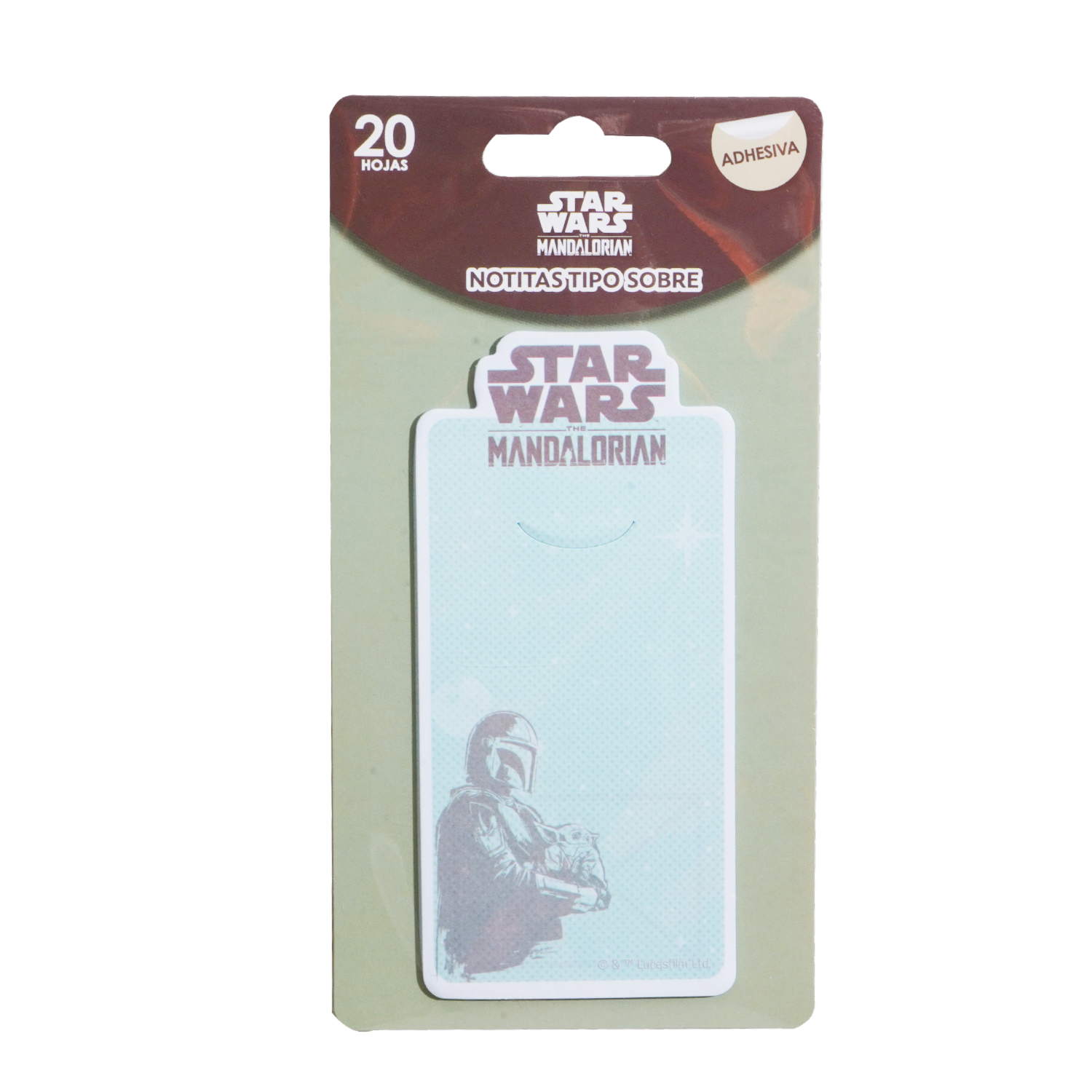 Notas Adhesivas Diseño Mandalorian DISNEY 20 hojas