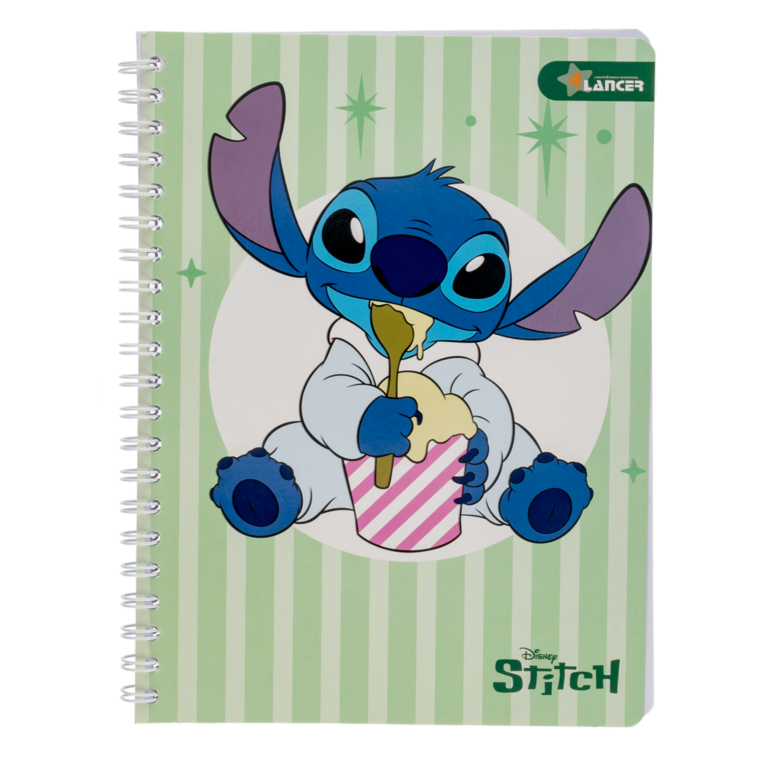 Cuaderno Universitario De Cuadros Stitch DISNEY 100 Hojas