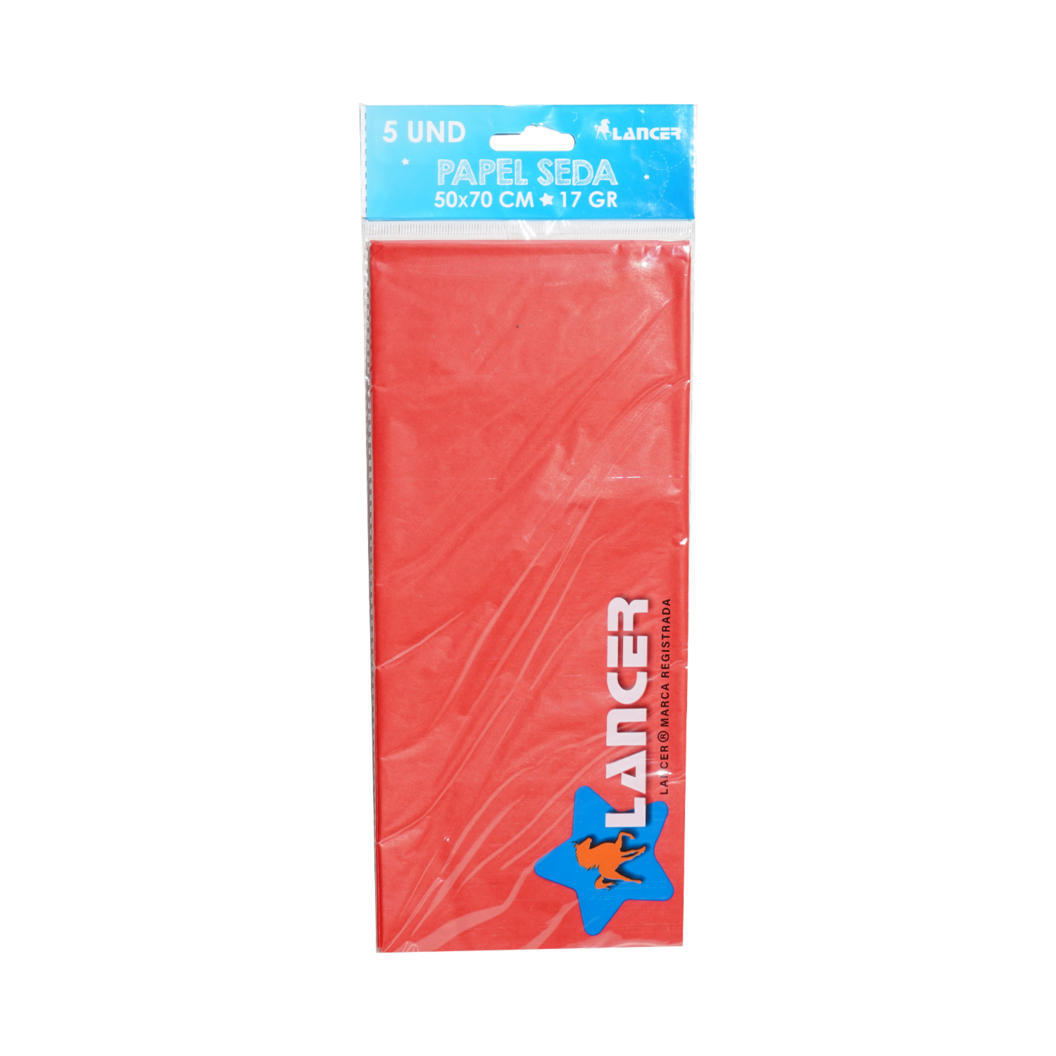 Set Papel Seda Rojo 17 G LANCER 70X50 Cm