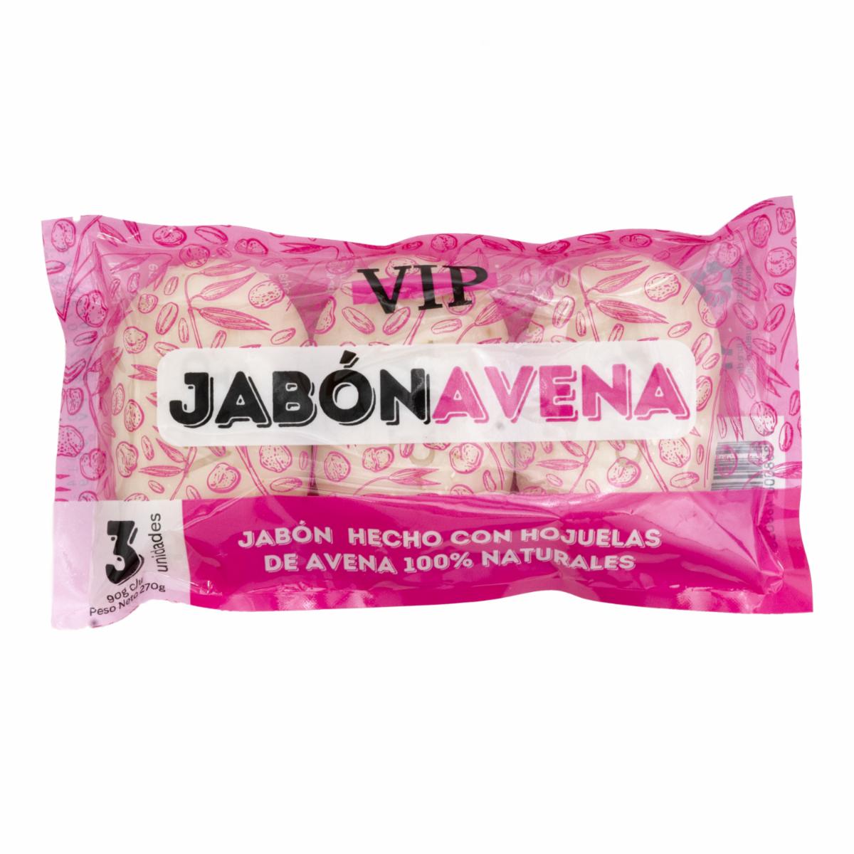 Jabón En Barra De Avena Con Hojuelas X3 VIP 3 X 90 G