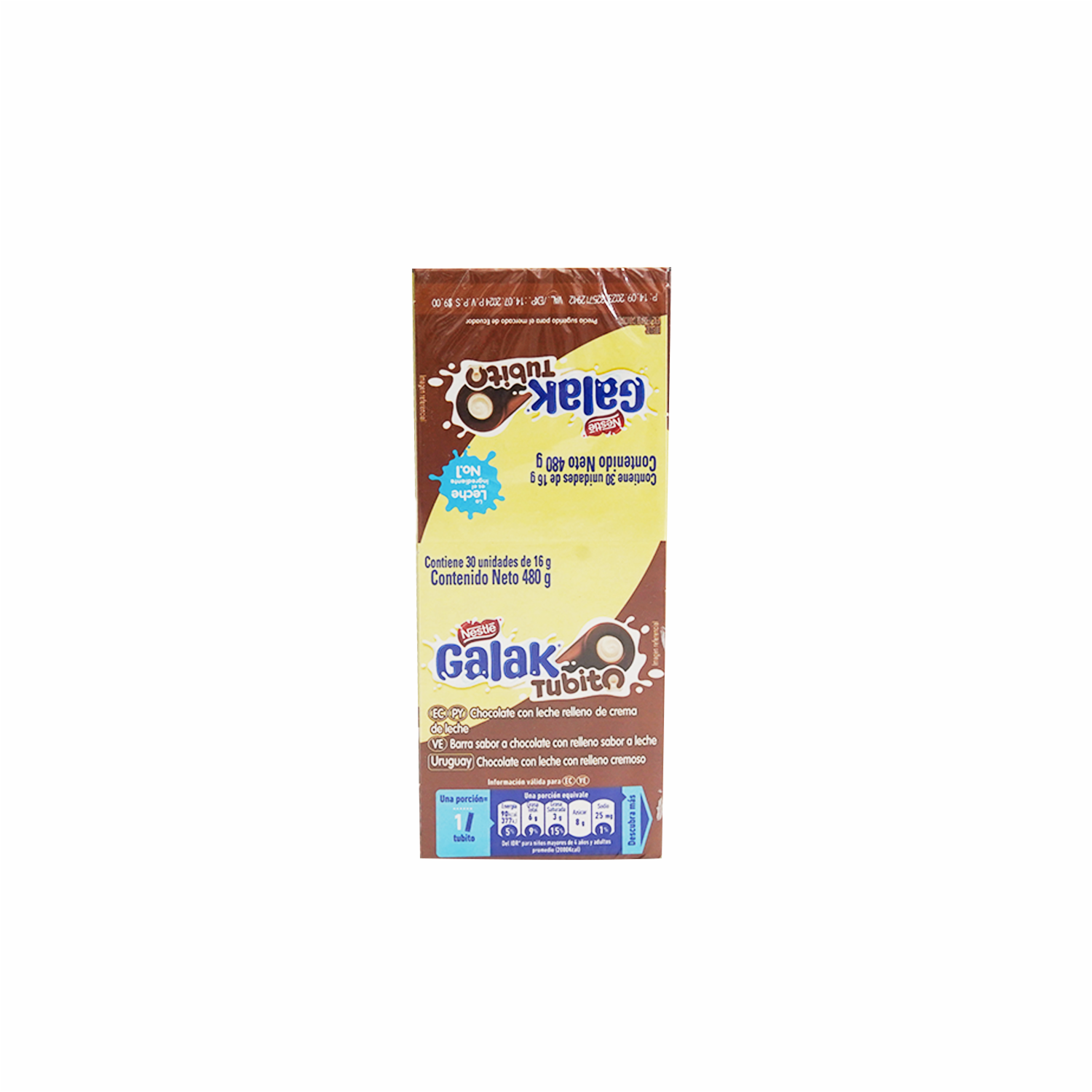 Chocolate Nestlé Galak Tubito Milk GALAK Caja