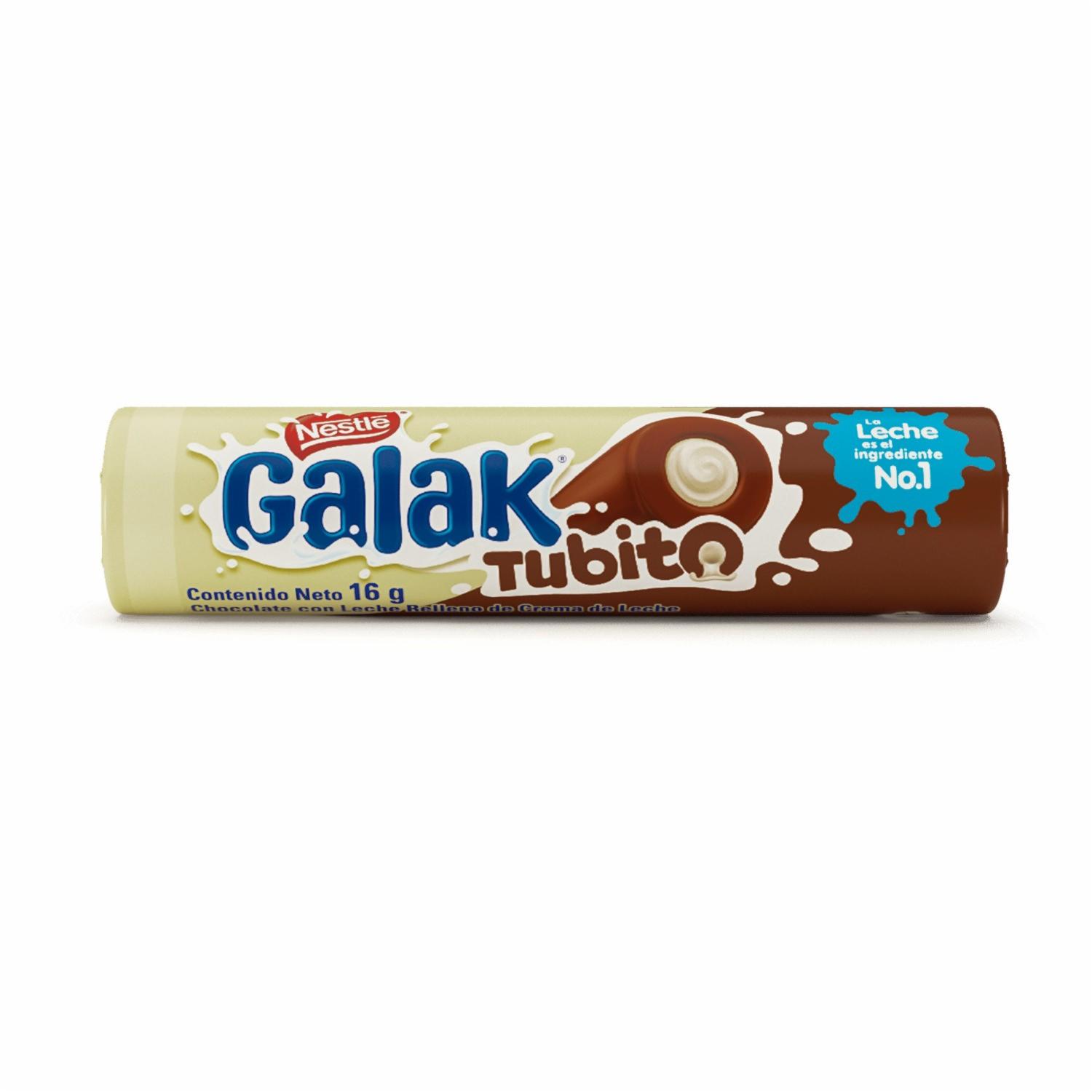 Chocolate Blanco Con Leche Tubo GALAK 16 G