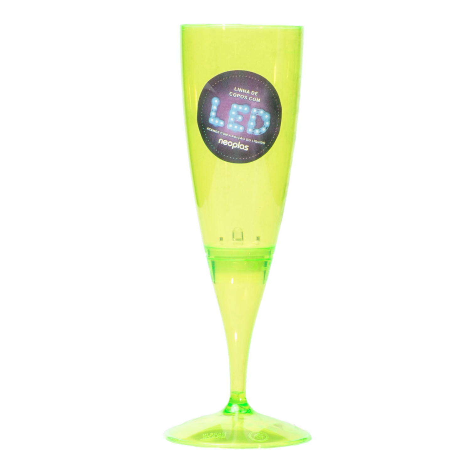 Copa De Champagne Led Verde NEOPLAS 160 Ml