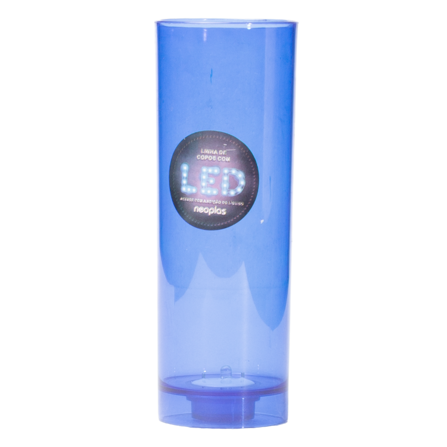 Vaso Plástico Long Drink Led Azul NEOPLAS 320 Ml