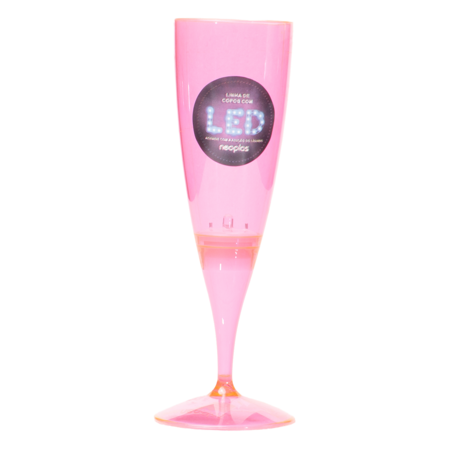 Copa De Champagne Led Rosado NEOPLAS 160 Ml