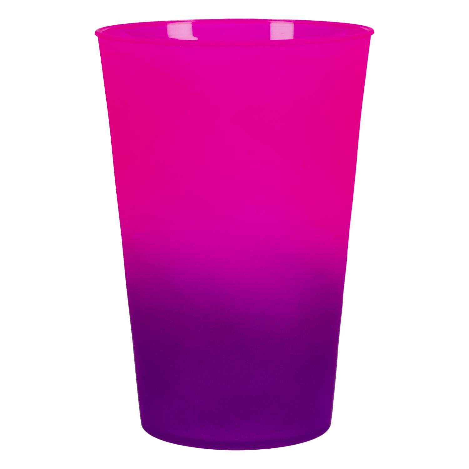 Vaso Plástico Twister Degrade Morado/Rosado NEOPLAS 700 Ml