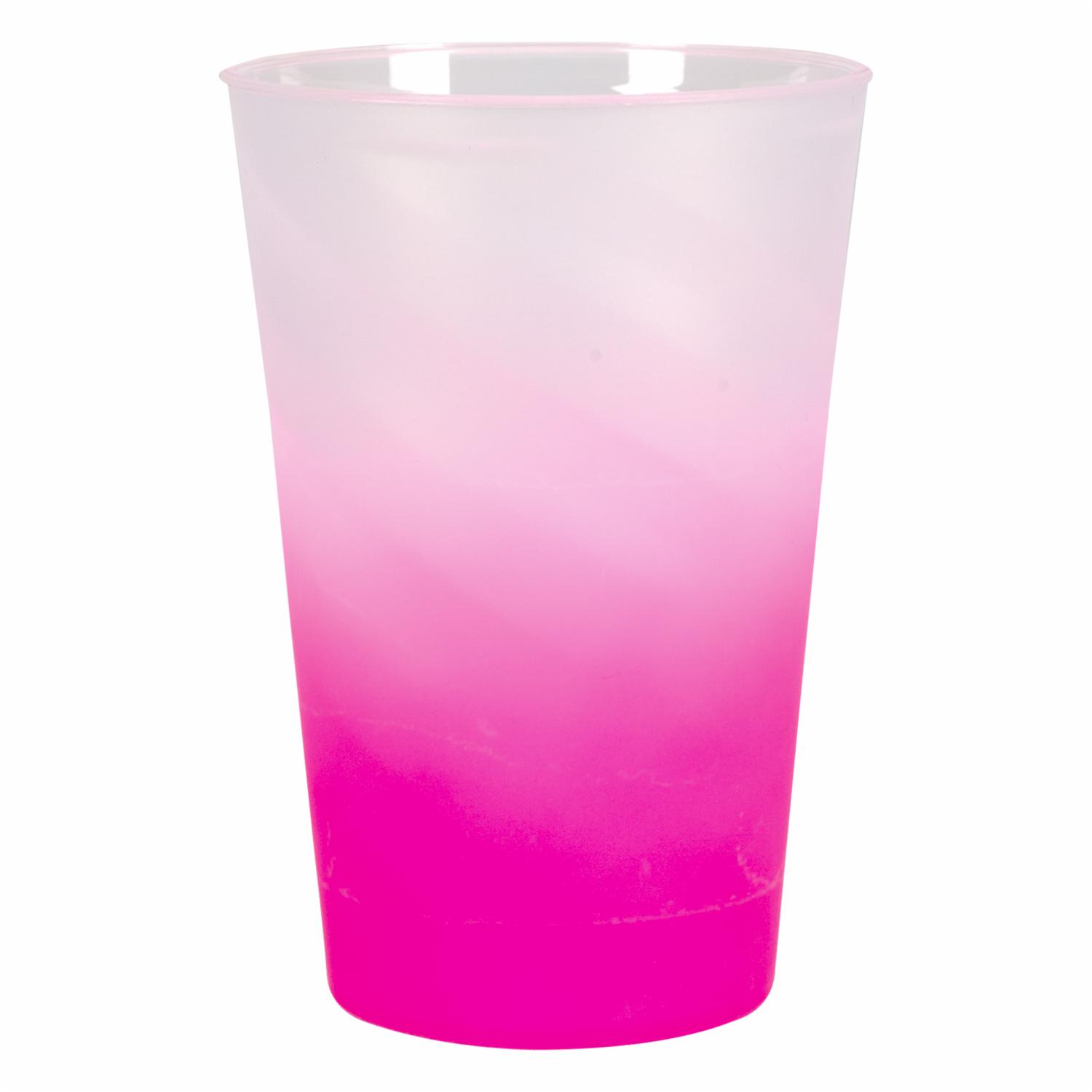 Vaso Plástico Twister Degrade Rosa NEOPLAS 700 Ml