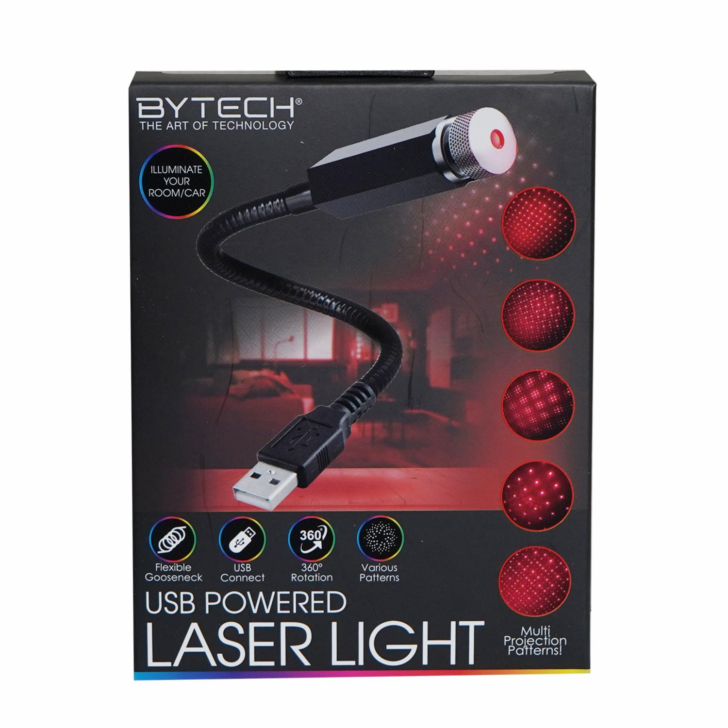 Proyector Láser De Estrellas Rojo BYTECH USB