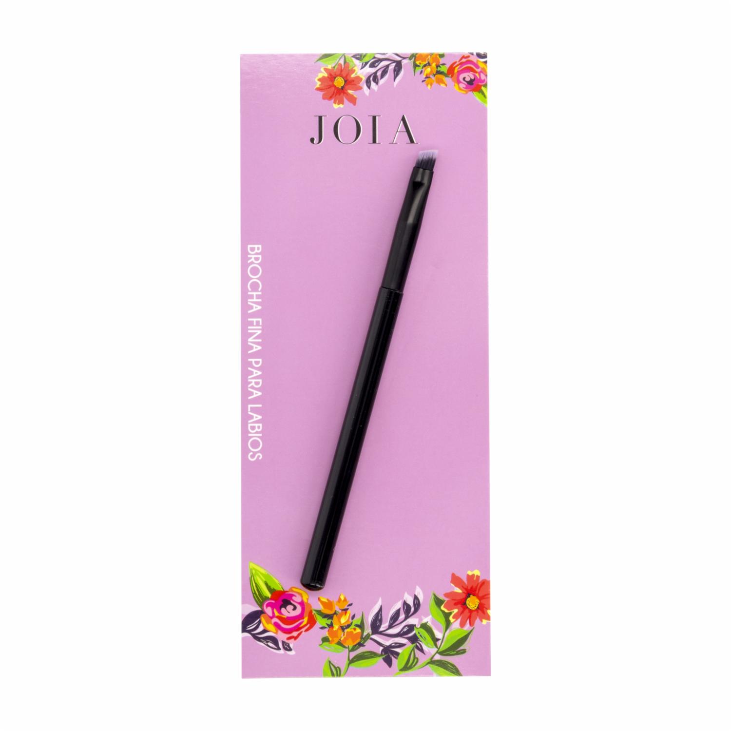 Brocha De Maquillaje Fina Para Labios JOIA Mango Color Negro