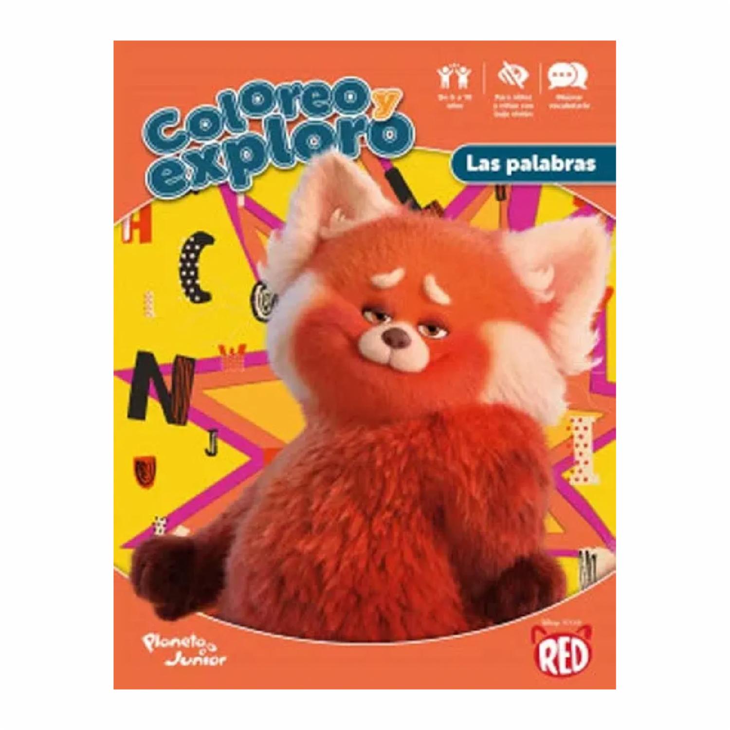 Libro Coloreo Y Exploro Las Palabras. Red PLANETA 26 Páginas