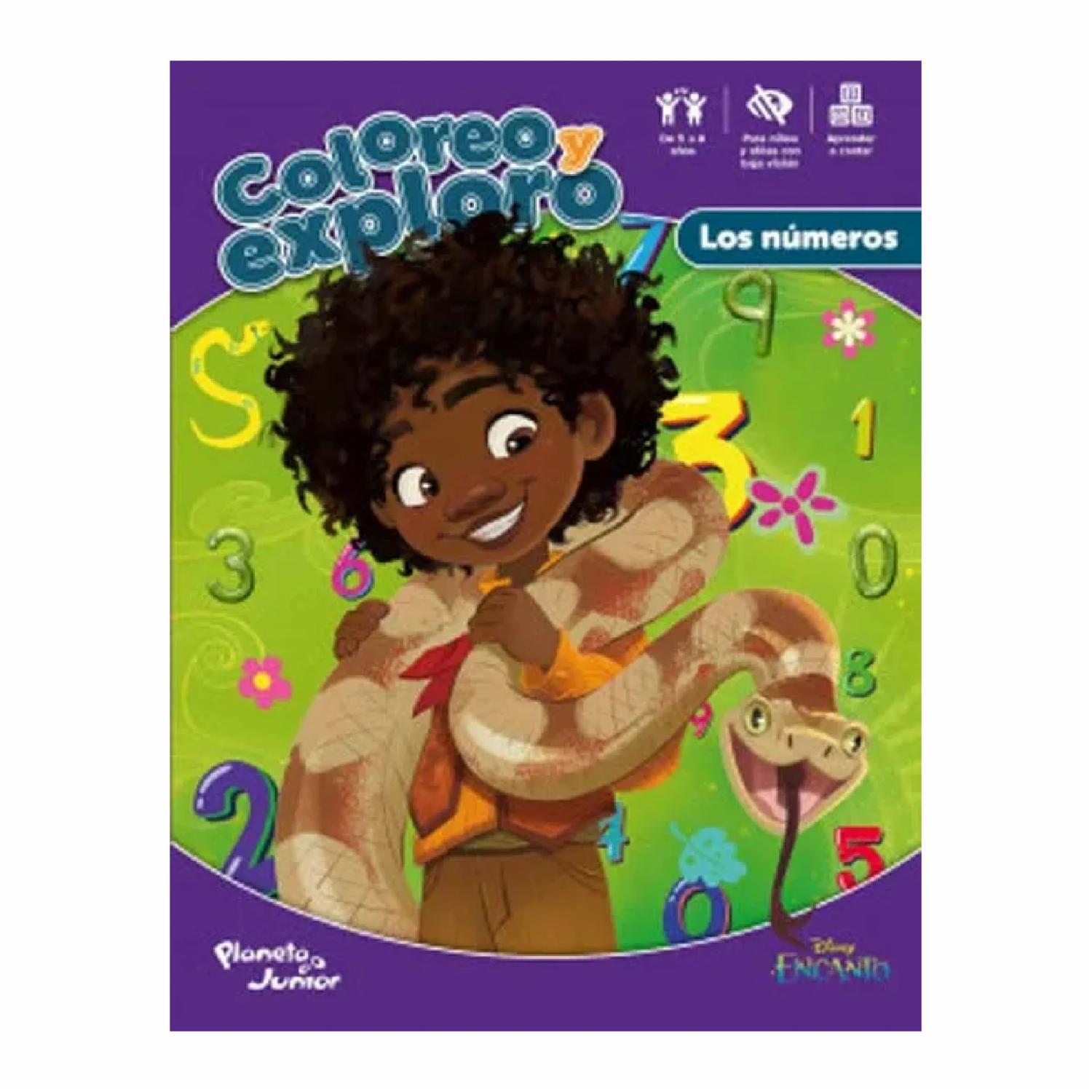 Libro Coloreo Y Exploro Los Números Encanto PLANETA 26 Páginas