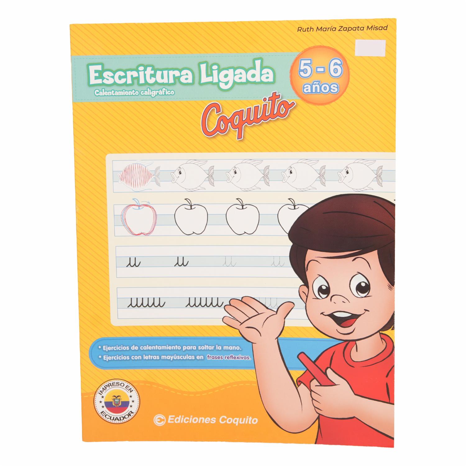Libro Escritura Ligada 5 – 6 Años Coquito LIBCO 80 Páginas