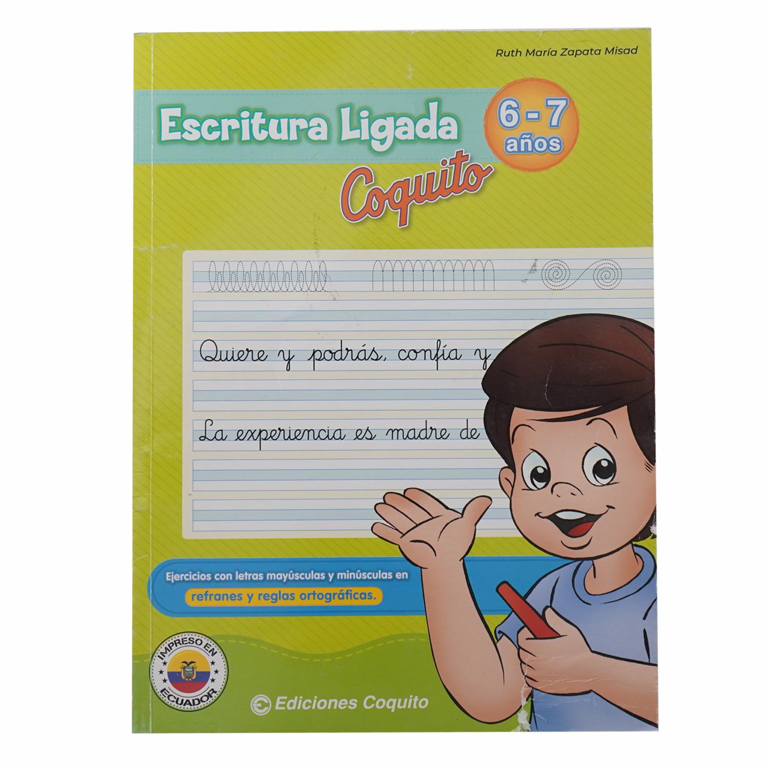 Libros Escritura Ligada 6 – 7 Años – Coquito LIBCO 80 Páginas