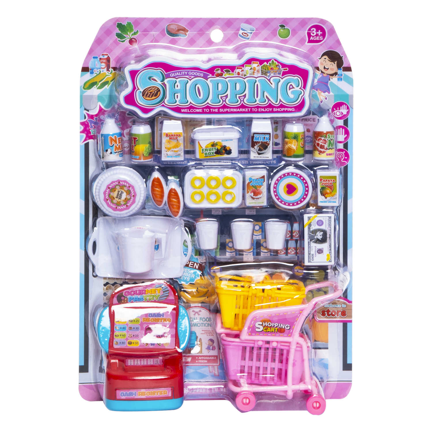 Set De Juego Mini Supermercado KOOME Incluye Accesorios